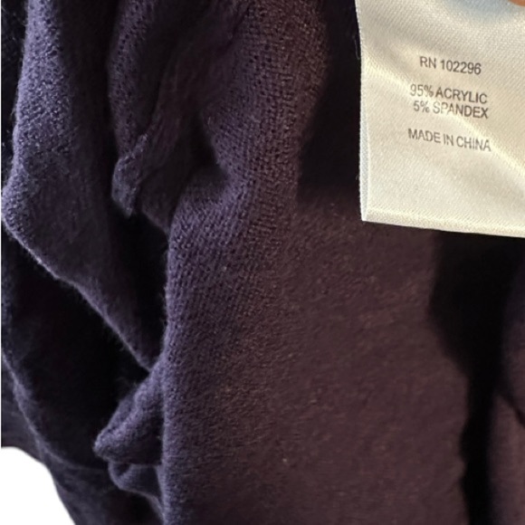 Connected Apparel Purple Sweater Dress - Picture 6 of 7